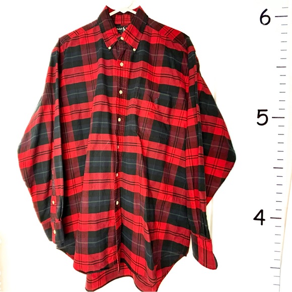 Ralph Lauren Blue Label Other - Ralph Lauren Blue Label Red Plaid Big Shirt Men's Medium